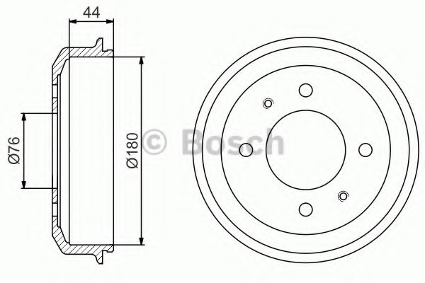 BOSCH 0 986 477 182 Тормозной барабан для HYUNDAI PONY I (Хендай Понъ и) BOSCH 0 986 477 182 Тормозной барабан для HYUNDAI PONY I (Хендай Понъ и)