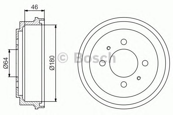 BOSCH 0 986 477 186 Тормозной барабан задний мост для MITSUBISHI LANCER (Митсубиши/митсубиси Ланcэр) BOSCH 0 986 477 186 Тормозной барабан задний мост для MITSUBISHI LANCER (Митсубиши/митсубиси Ланcэр)