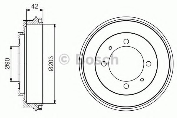 BOSCH 0 986 477 202 Тормозной барабан задний мост для MITSUBISHI (Митсубиши/митсубиси) BOSCH 0 986 477 202 Тормозной барабан задний мост для MITSUBISHI (Митсубиши/митсубиси)