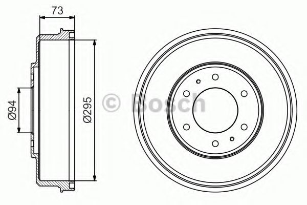 BOSCH 0 986 477 232 Тормозной барабан задний мост для MITSUBISHI (Митсубиши/митсубиси) BOSCH 0 986 477 232 Тормозной барабан задний мост для MITSUBISHI (Митсубиши/митсубиси)