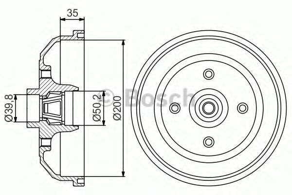 BOSCH 0 986 477 256 Тормозной барабан для OPEL CORSA A (Опель Cорса а) BOSCH 0 986 477 256 Тормозной барабан для OPEL CORSA A (Опель Cорса а)