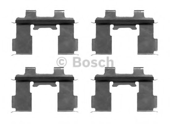 BOSCH 1 987 474 657 Комплектующие, колодки дискового тормоза<br >передний мост 