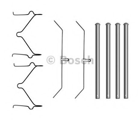 BOSCH 1 987 474 698 Комплектующие, колодки дискового тормоза<br >передний мост 