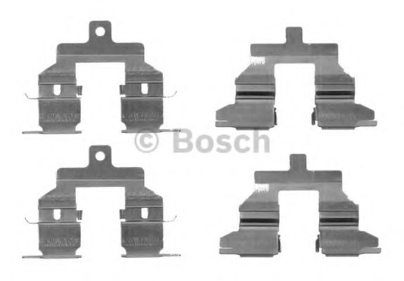 BOSCH 1 987 474 715 Комплектующие, колодки дискового тормоза<br >задний мост 