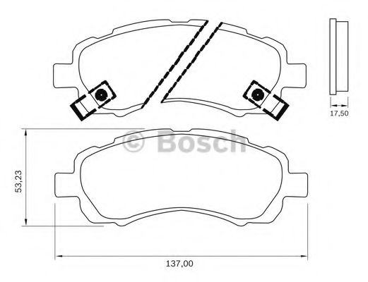 BOSCH 0 986 BB0 582 Тормозные колодки для SUBARU LEGACY OUTBACK (Субару Легаси аутбэк) BOSCH 0 986 BB0 582 Тормозные колодки для SUBARU LEGACY OUTBACK (Субару Легаси аутбэк)