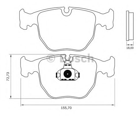 BOSCH 0 986 BB0 839 Тормозные колодки передний мост для BMW (Бмв) BOSCH 0 986 BB0 839 Тормозные колодки передний мост для BMW (Бмв)