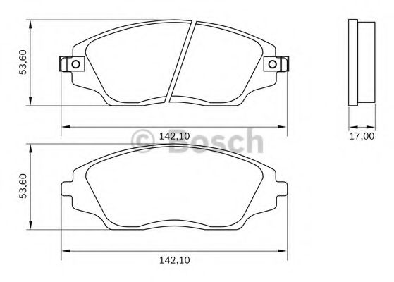 BOSCH 0 986 BB0 979 Тормозные колодки для CHEVROLET COBALT (Шевроле Cобалт) BOSCH 0 986 BB0 979 Тормозные колодки для CHEVROLET COBALT (Шевроле Cобалт)