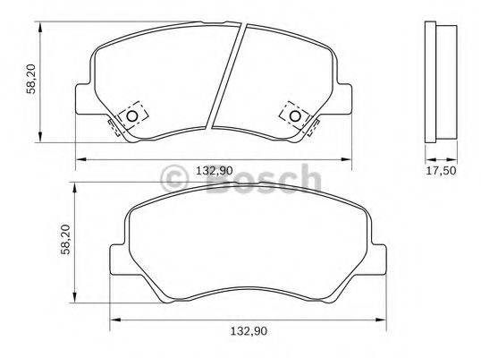 BOSCH 0 986 BB0 984 Тормозные колодки передний мост для HYUNDAI FLUIDIC ELANTRA (Хендай Флуидиc элантра) BOSCH 0 986 BB0 984 Тормозные колодки передний мост для HYUNDAI FLUIDIC ELANTRA (Хендай Флуидиc элантра)
