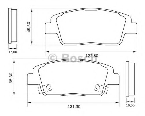 BOSCH 0 986 BB0 994 Тормозные колодки передний мост для HYUNDAI HB20 (Хендай Хб20) BOSCH 0 986 BB0 994 Тормозные колодки передний мост для HYUNDAI HB20 (Хендай Хб20)