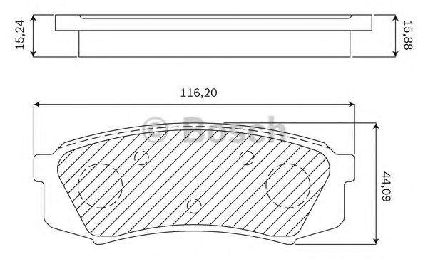 BOSCH F 03B 050 004 Тормозные колодки задний мост для LEXUS GX (Лексус Гx) BOSCH F 03B 050 004 Тормозные колодки задний мост для LEXUS GX (Лексус Гx)