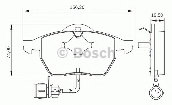 BOSCH 0 986 BB0 320 Тормозные колодки для AUDI TT (Ауди Тт) BOSCH 0 986 BB0 320 Тормозные колодки для AUDI TT (Ауди Тт)