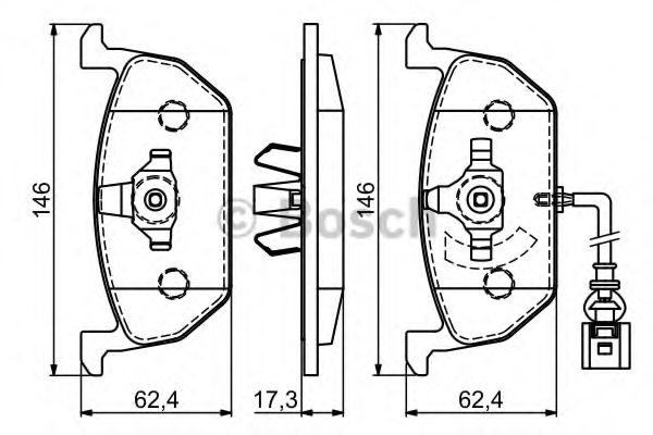 BOSCH 0 986 494 721 Тормозные колодки для VOLKSWAGEN GOLF VII (Фольксваген Гольф 7) BOSCH 0 986 494 721 Тормозные колодки для VOLKSWAGEN GOLF VII (Фольксваген Гольф 7)