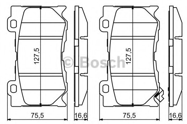 BOSCH 0 986 494 707 Тормозные колодки передний мост для INFINITI M37 (Инфинити М37) BOSCH 0 986 494 707 Тормозные колодки передний мост для INFINITI M37 (Инфинити М37)