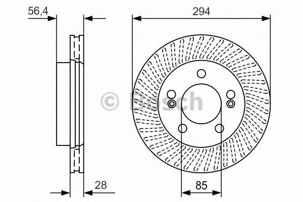 BOSCH 0 986 479 D32 Тормозной диск передний мост для SSANGYONG ACTYON SPORTS II (Сан-янг/санянг Актион спорт1и) BOSCH 0 986 479 D32 Тормозной диск передний мост для SSANGYONG ACTYON SPORTS II (Сан-янг/санянг Актион спорт1и)