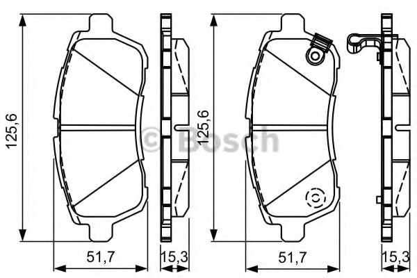 BOSCH 0 986 495 287 Тормозные колодки 
