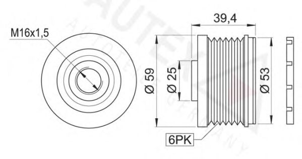 AUTEX 654375 Механизм свободного хода генератора для NISSAN NV200 / EVALIA (Ниссан Нv200 / эvалиа) AUTEX 654375 Механизм свободного хода генератора для NISSAN NV200 / EVALIA (Ниссан Нv200 / эvалиа)