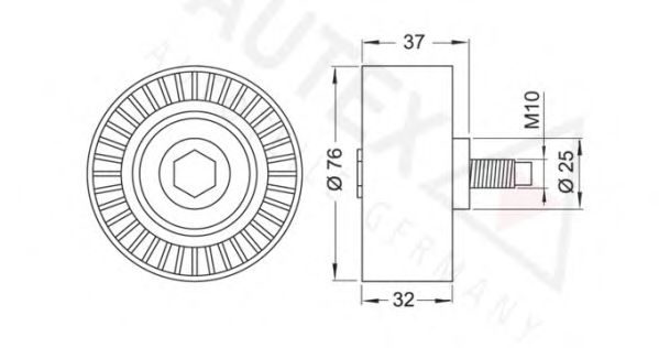 AUTEX 654255 Паразитный Ведущий ролик, зубчатый ремень для CHRYSLER GRAND VOYAGER IV (Крайслер Гранд вояджер 4) AUTEX 654255 Паразитный Ведущий ролик, зубчатый ремень для CHRYSLER GRAND VOYAGER IV (Крайслер Гранд вояджер 4)