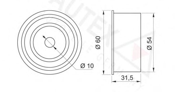 AUTEX 654156 Паразитный Ведущий ролик, зубчатый ремень для OPEL ASTRA H HATCH (Опель Астра н хэтчбек) AUTEX 654156 Паразитный Ведущий ролик, зубчатый ремень для OPEL ASTRA H HATCH (Опель Астра н хэтчбек)