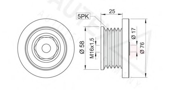 AUTEX 654317 Механизм свободного хода генератора для RENAULT MEGANE II ER (Рено Меган 2 ер) AUTEX 654317 Механизм свободного хода генератора для RENAULT MEGANE II ER (Рено Меган 2 ер)