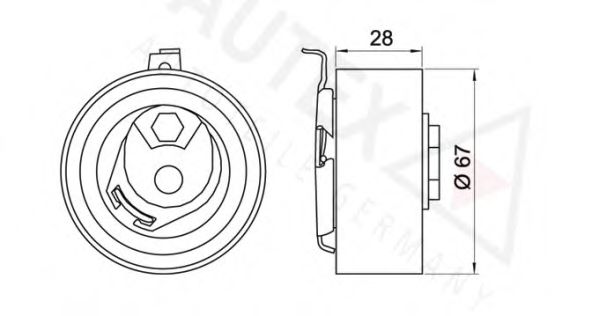 AUTEX 654235 Натяжной ролик, ремень ГРМ для VOLKSWAGEN (Фольксваген) AUTEX 654235 Натяжной ролик, ремень ГРМ для VOLKSWAGEN (Фольксваген)