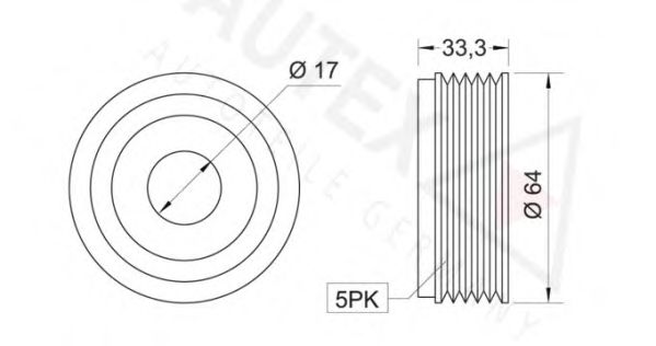 AUTEX 654287 Механизм свободного хода генератора для KIA CARNIVAL I (Киа Карнивал 1) AUTEX 654287 Механизм свободного хода генератора для KIA CARNIVAL I (Киа Карнивал 1)