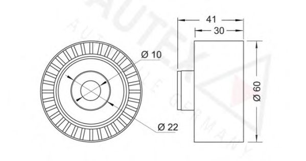 AUTEX 654089 Паразитный Ведущий ролик, зубчатый ремень для CITROËN C4 II (CитроËн С4 2) AUTEX 654089 Паразитный Ведущий ролик, зубчатый ремень для CITROËN C4 II (CитроËн С4 2)