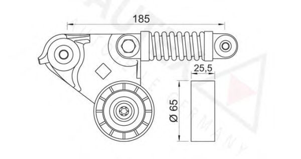 AUTEX 654095 Натяжитель ремня, клиновой зубча для JAGUAR X-TYPE (Ягуар X-тъпэ) AUTEX 654095 Натяжитель ремня, клиновой зубча для JAGUAR X-TYPE (Ягуар X-тъпэ)