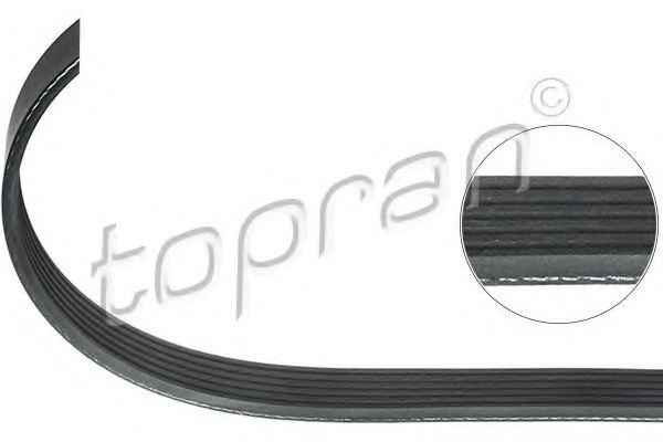TOPRAN 100 588 Поликлиновой ремень для VOLKSWAGEN TOURAN (Фольксваген Туран) TOPRAN 100 588 Поликлиновой ремень для VOLKSWAGEN TOURAN (Фольксваген Туран)