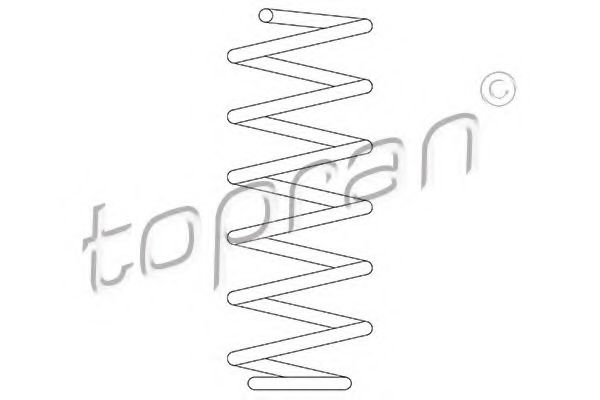 TOPRAN 109 529 Пружина ходовой части для VOLKSWAGEN (Фольксваген) TOPRAN 109 529 Пружина ходовой части для VOLKSWAGEN (Фольксваген)