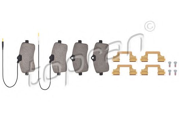 TOPRAN 721 238 Тормозные колодки для PEUGEOT 407 (Пежо 407) TOPRAN 721 238 Тормозные колодки для PEUGEOT 407 (Пежо 407)