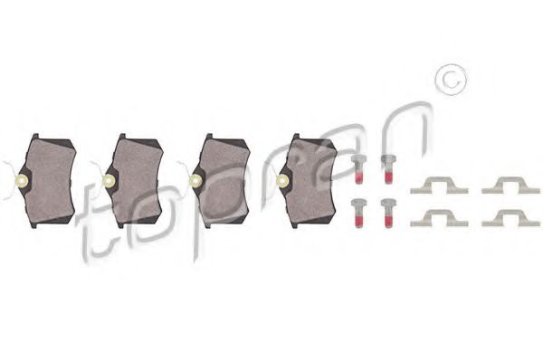 TOPRAN 107 239 Тормозные колодки для SEAT TOLEDO (Сеат Толэдо) TOPRAN 107 239 Тормозные колодки для SEAT TOLEDO (Сеат Толэдо)