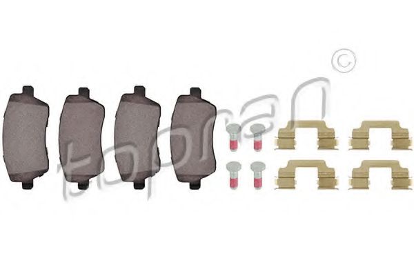 TOPRAN 208 363 Тормозные колодки для OPEL AGILA (Опель Агила) TOPRAN 208 363 Тормозные колодки для OPEL AGILA (Опель Агила)