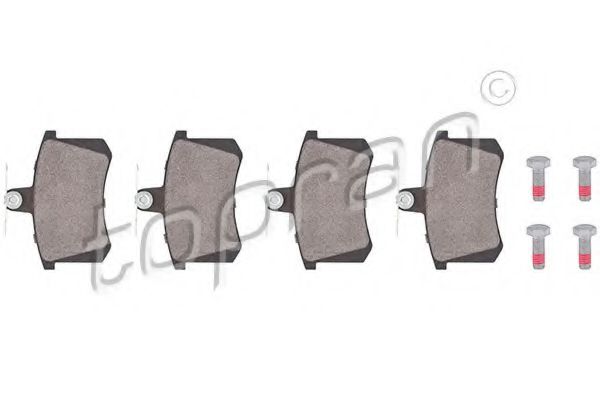 TOPRAN 103 759 Тормозные колодки для AUDI 90 (Ауди 90) TOPRAN 103 759 Тормозные колодки для AUDI 90 (Ауди 90)