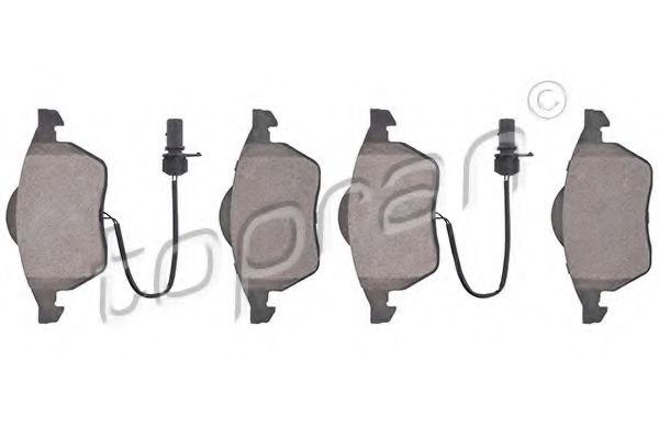 TOPRAN 109 457 Тормозные колодки для VOLKSWAGEN (Фольксваген) TOPRAN 109 457 Тормозные колодки для VOLKSWAGEN (Фольксваген)