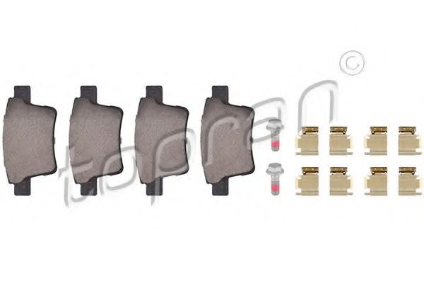 TOPRAN 302 054 Тормозные колодки для FORD (Форд) TOPRAN 302 054 Тормозные колодки для FORD (Форд)