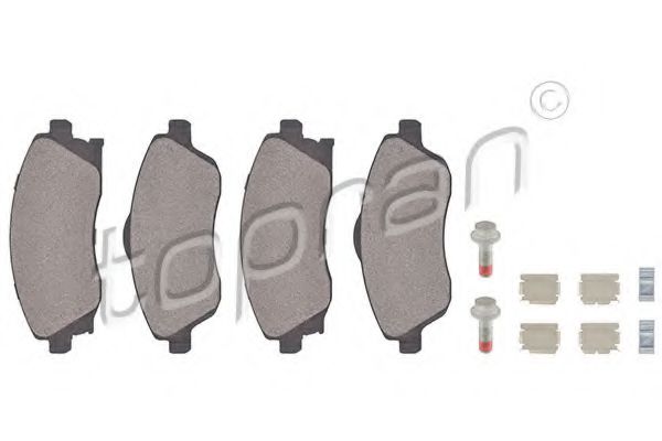 TOPRAN 206 128 Тормозные колодки для OPEL VITA C (Опель Vита c) TOPRAN 206 128 Тормозные колодки для OPEL VITA C (Опель Vита c)