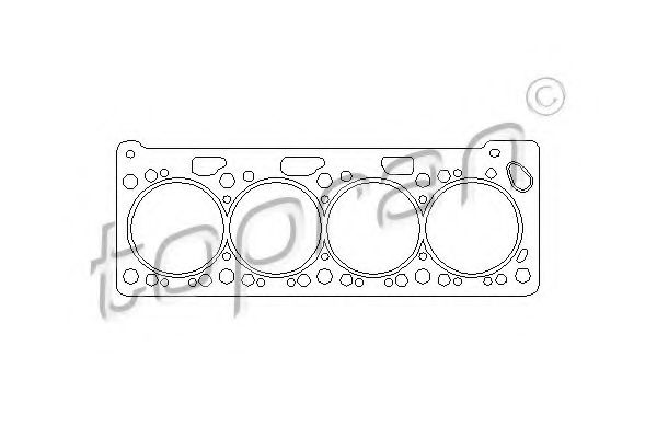 TOPRAN 100 607 Прокладка, головка цилиндра 