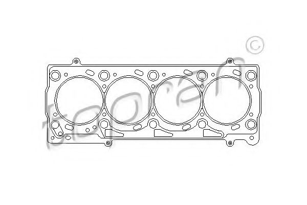 TOPRAN 109 357 Прокладка, головка цилиндра 