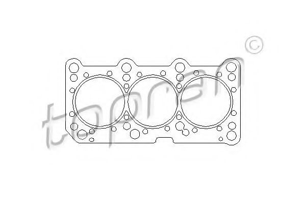TOPRAN 101 590 Прокладка, головка цилиндра 