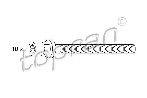 TOPRAN 109 545 Комплект болтов головки цилидра для VOLKSWAGEN T4 (Фольксваген Т4) TOPRAN 109 545 Комплект болтов головки цилидра для VOLKSWAGEN T4 (Фольксваген Т4)