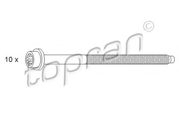 TOPRAN 109 548 Комплект болтов головки цилидра для SKODA RAPID (Шкода Рапид) TOPRAN 109 548 Комплект болтов головки цилидра для SKODA RAPID (Шкода Рапид)