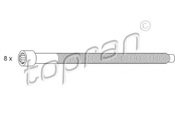 TOPRAN 110 337 Комплект болтов головки цилидра для VOLKSWAGEN FOX (Фольксваген Фоx) TOPRAN 110 337 Комплект болтов головки цилидра для VOLKSWAGEN FOX (Фольксваген Фоx)
