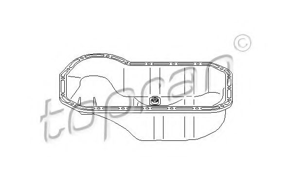 TOPRAN 101 023 Масляный поддон для AUDI 90 (Ауди 90) TOPRAN 101 023 Масляный поддон для AUDI 90 (Ауди 90)