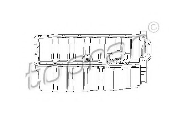 TOPRAN 109 616 Масляный поддон 