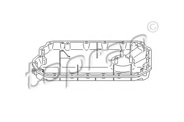 TOPRAN 112 023 Масляный поддон 