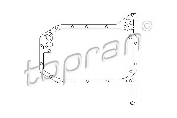 TOPRAN 101 593 Прокладка, масляный поддон 