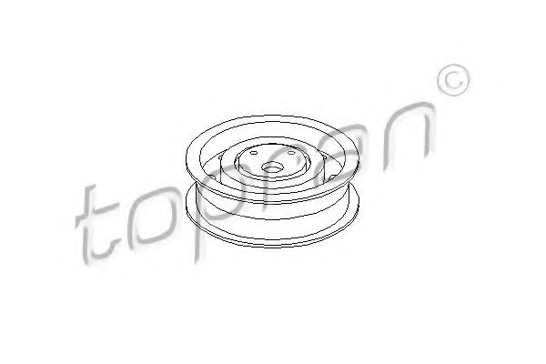 TOPRAN 100 206 Натяжной ролик, ремень ГРМ для VOLKSWAGEN PASSAT (Фольксваген Пассат) TOPRAN 100 206 Натяжной ролик, ремень ГРМ для VOLKSWAGEN PASSAT (Фольксваген Пассат)