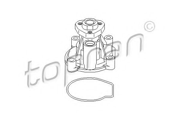 TOPRAN 110 925 Водяной насос для VOLKSWAGEN EOS (Фольксваген Эос) TOPRAN 110 925 Водяной насос для VOLKSWAGEN EOS (Фольксваген Эос)