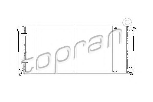 TOPRAN 102 724 Радиатор, охлаждение двигателя 