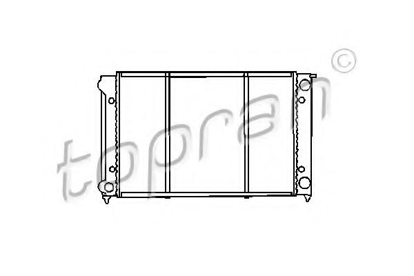 TOPRAN 102 726 Радиатор, охлаждение двигателя 